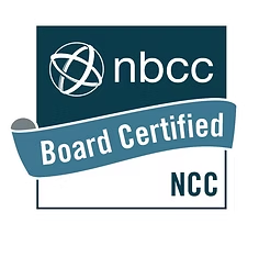 NBCC Board Certified NCC badge